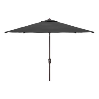 Kamen 6.5Ft X 10Ft Auto Tilt Rectangle Market Umbrella, Black For Sale
