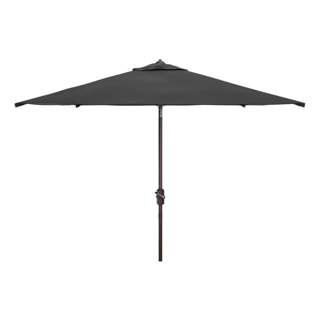 Kamen 6.5Ft X 10Ft Auto Tilt Rectangle Market Umbrella, Black For Sale