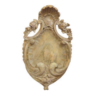 Antique Cartouche Carving For Sale
