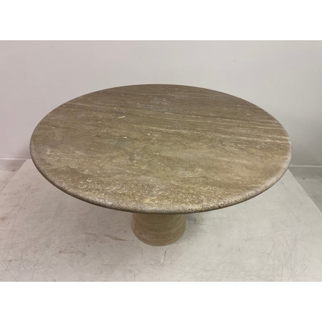 Early 21st Century Italian Travertine Dining Table, 2010s For Sale - Image 5 of 13
