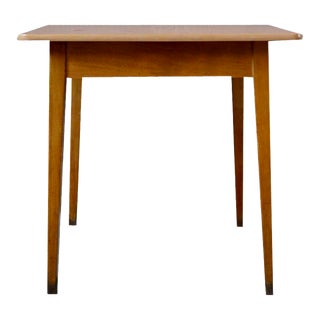 Vintage Bistro Table with Compass Feet For Sale