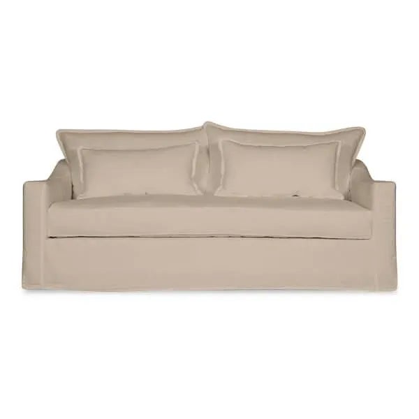 Textile Moss Home Darcy Sofa 108", Safari Oatmeal For Sale - Image 7 of 7