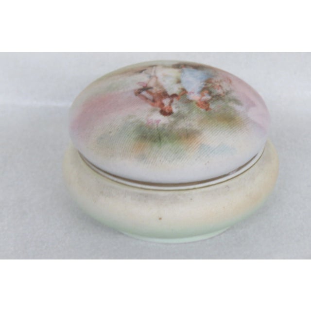 Royal Bayreuth Cameo Tapestry Porcelain Lidded Trinket Box For Sale - Image 10 of 13