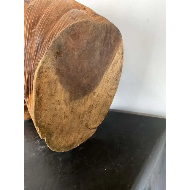 Wood 1960s Carved Life Size Wood Horse Head For Sale - Image 7 of 13