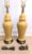 Mid-Century Modern Mid Century Yellow Ceramic Lamp Pair Ginger Jar Style For Sale - Image 3 of 11