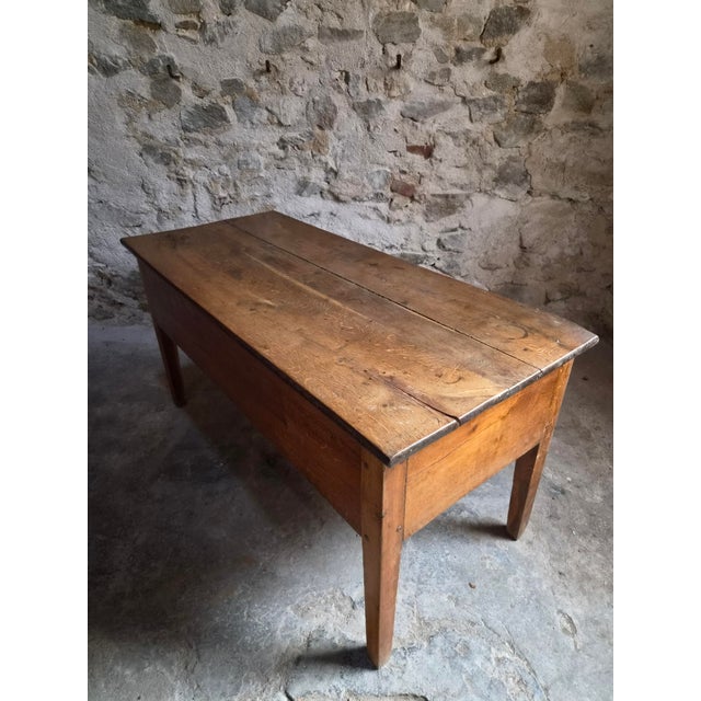 Wood Antique French Oak Flour Chest, 1800s For Sale - Image 7 of 18