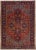 Red Antique Persian Heriz Handmade Wool Rug With Medallion Design For Sale - Image 11 of 11