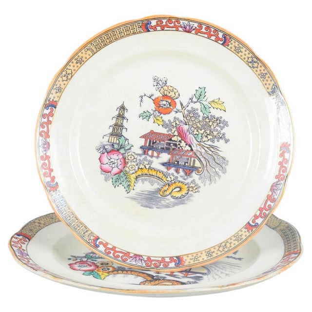 Large Round Japan Series Serving Dishes from Rörstrand, Sweden, Set of 2 For Sale - Image 5 of 5