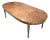 Thomasville French Regency Louis XVI Walnut and Chestnut Extension Dining Table, Circa 1960s For Sale