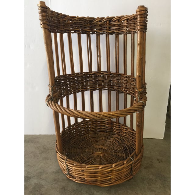 Vintage Open Front Baguette Basket Chairish
