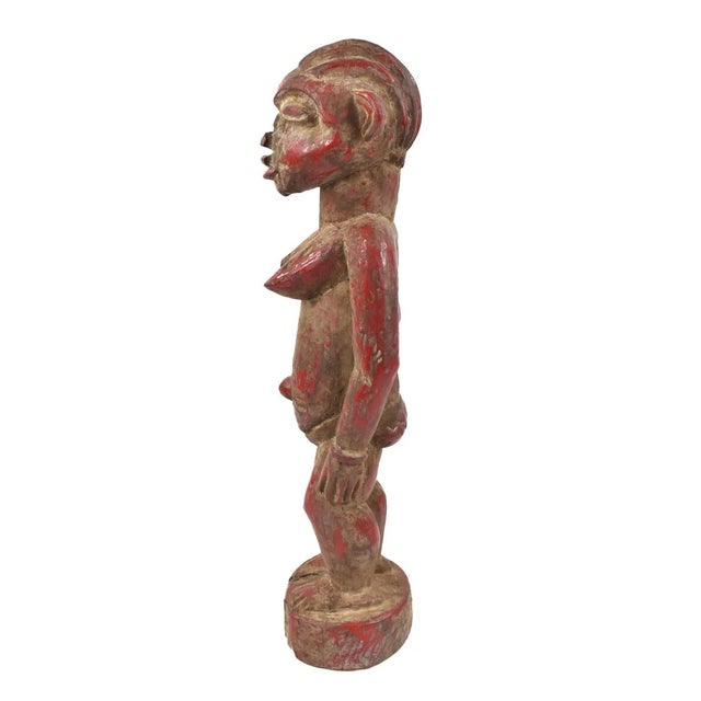 Early 20th Century Senufo Red Painted Figure Côte d'Ivoire For Sale In Denver - Image 6 of 7