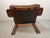 Mid-Century Leather Lounge Chair on Plywood Frame, the Netherlands 1970s For Sale - Image 4 of 10