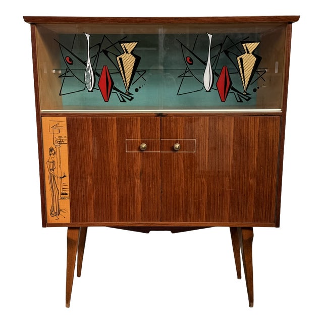 Vintage Italian Display Cabinet, 1960s For Sale