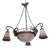 Art Nouveau Wrought Iron Chandelier by Degué, 1890s For Sale