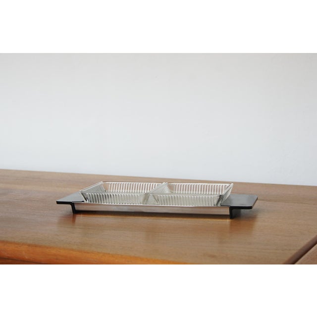 Modern Serving Tray and Glass Bowls from WMF, Set of 3 For Sale - Image 6 of 6