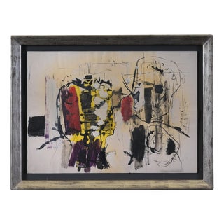 Heinrich Siepmann, Abstract Composition, 1965, Artwork on Paper For Sale