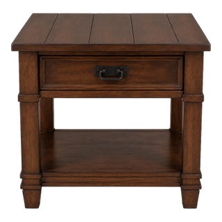 Late 20th Century Mission Craftsman End Table in Old Chapel Satin Walnut™ For Sale