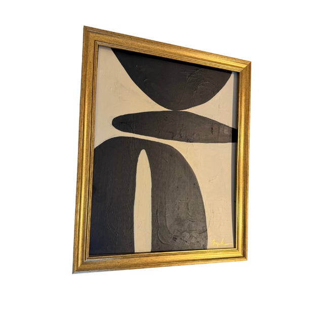 Mid-Century Modern Contemporary Abstract Expressionist Painting by Bryan Boomershine Framed For Sale - Image 3 of 7