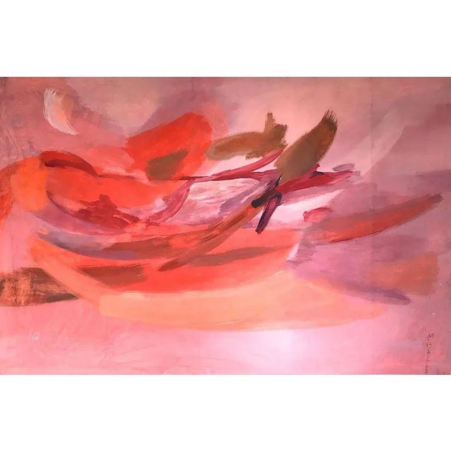 1970s Mogens Balle, Komposition, 1974, Acrylic on Canvas For Sale - Image 5 of 5