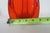 Viking Glass Three Foil Persimmon Swung Vase Mid Century Large Floor Art 4754b For Sale - Image 9 of 18