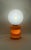 Space Age Orange Murano Glass Table Lamp, Italy, 1970s For Sale - Image 4 of 10