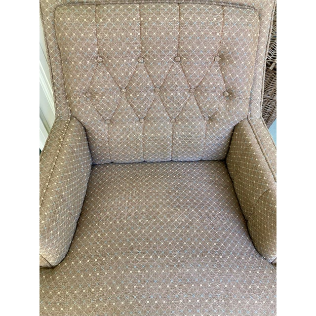 Neoclassical 1960s Traditional Side Chair With Tufted Back and Arms For Sale - Image 3 of 10