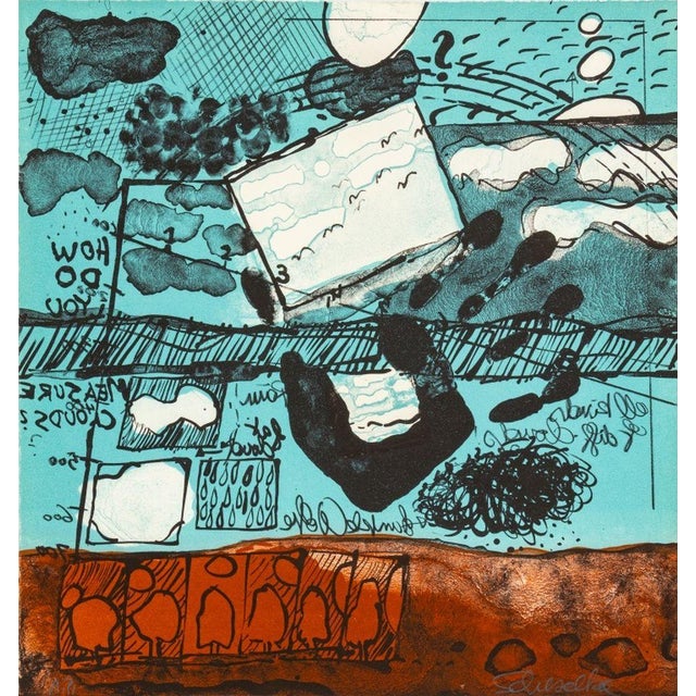 Elfi Schuselka Abstract Landscape Lithographs, 2 For Sale - Image 4 of 8