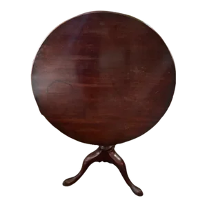 Late 18th Century Antique Georgian English Tilt Top Table Birdcage