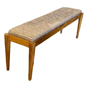 Mid Century Modern Style Wooden Bench