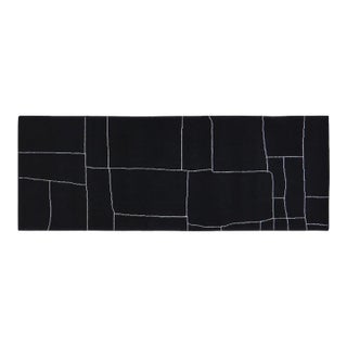 New Moroccan Azilal Professional Hand Knotted Wool Rug, 2'7x7 For Sale