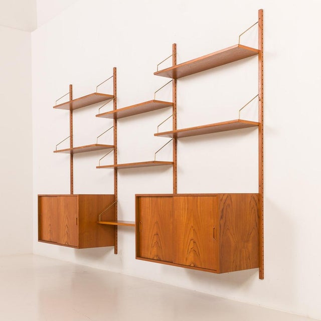 Teak Wall Unit by Thygesen & Sørensen for HG Furniture, 1960s For Sale - Image 14 of 15