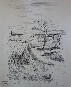 Gaston Barret, The Bucolics, Ink on Vellum