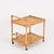 Gold Mid-Century Italian Rectangular Bamboo, Rattan and Wicker Serving Bar Cart, 1960s For Sale - Image 8 of 13