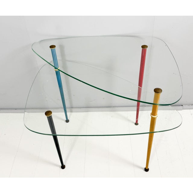 Metal Arlecchino Side Table by Edoardo Paoli for Vitrex, 1950s For Sale - Image 7 of 18