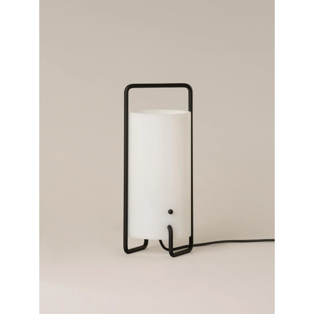 Contemporary Black Asa Table Lamp by Miguel Milá For Sale - Image 3 of 9