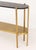 Luxxu Marble Top Two-Tier Brass "Craig" Table For Sale In New York - Image 6 of 8