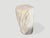 Andrianna Shamaris Minimalist Modern Organic Petrified Wood Side Table For Sale - Image 4 of 5