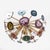 Metal Sputnik Italian Ceiling Lamp with Agate Stone Sections and Brass, 2000 For Sale - Image 7 of 10