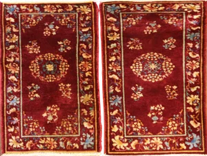 Antique Art Deco Chinese Rugs - a Pair