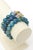 Set of 3 Jeweler Custom Made Beaded Blue Sapphire Agate Gold Ball Bracelets For Sale - Image 9 of 10