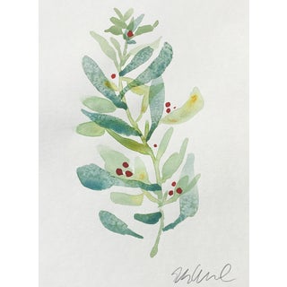 "Sage & Lime" Original Watercolor Painting For Sale