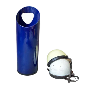 Vintage Italian Blue Umbrella Stand, 1980s