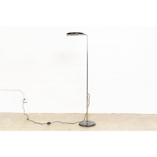 Mid-Century Modern Mid 20th Century Mid Century Modern Mezzaluna Black Floor Lamp by Bruno Gecchelin For Sale - Image 3 of 9