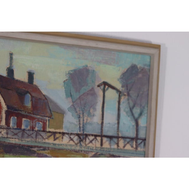 G. Höglund, Harbour Scene, 1960s, Oil on Canvas, Framed For Sale - Image 5 of 12