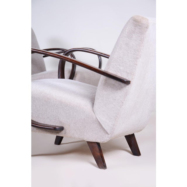 Czech Art Deco Model C Armchairs by J. Halabala for Up Závody, 1930s, Set of 2 For Sale - Image 11 of 15