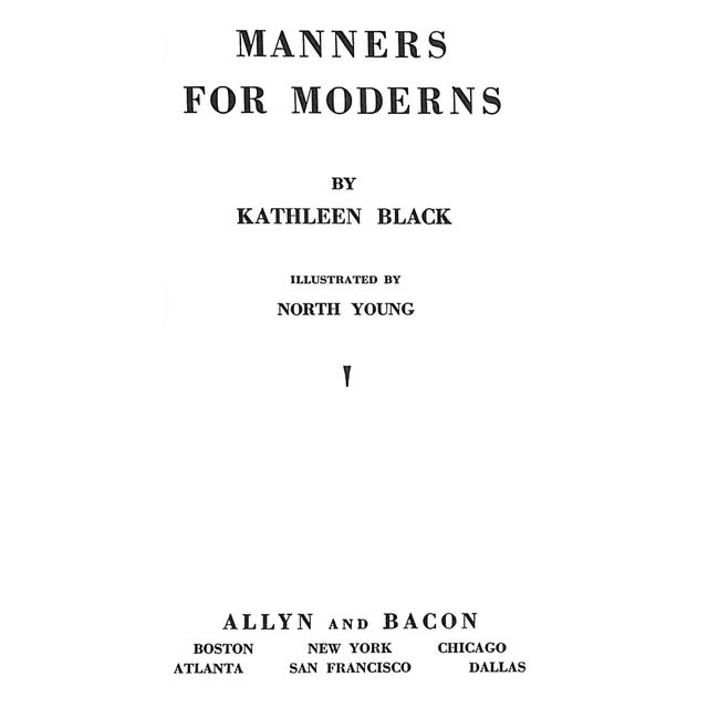 BLACK, Kathleen [117] pp. Allyn And Bacon 1938 7 1/4" x 5"