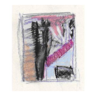 1996 Charles Dudley Abstract Pastel Drawing For Sale