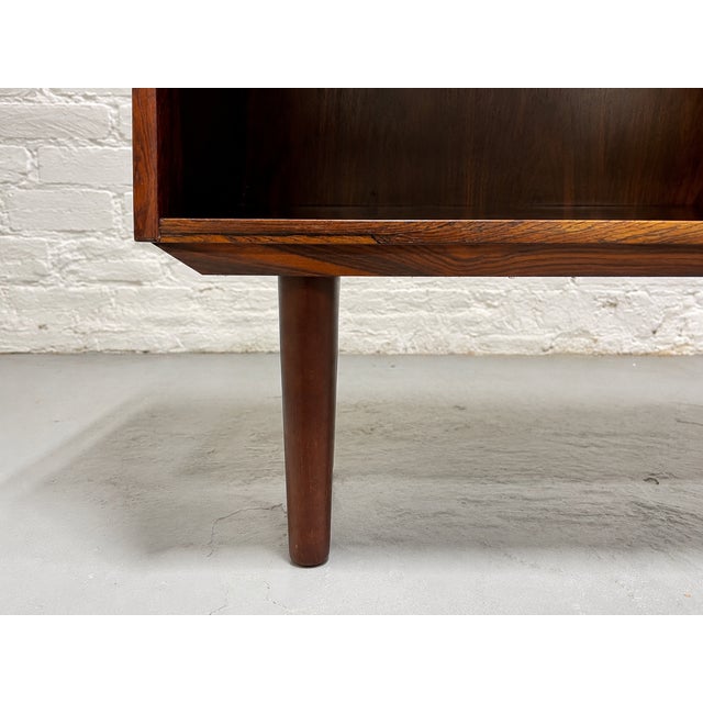 Wood Danish Mid Century Modern Rosewood Bookcase, C. 1960's For Sale - Image 7 of 11