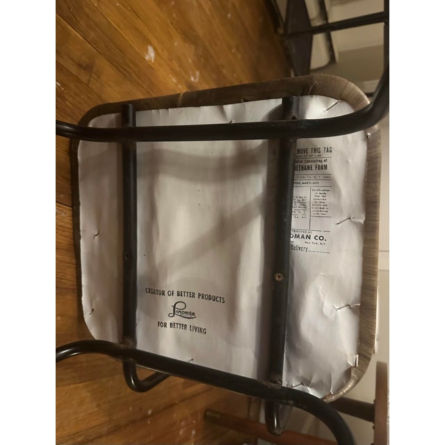 1960s Mid-Century Arthur Umanoff Desk W/Lamp, 4 Wrought Iron Shelves, Matching Chair - Set of 2 For Sale In New York - Image 6 of 12