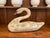 Vintage Weathered Folk Art Hand Carved Decoy Swan For Sale - Image 4 of 6